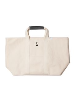 【ラスト1点】CANVAS TOTE BAG (WHITE) / 定番キャンバストートバッグ (ラージ)