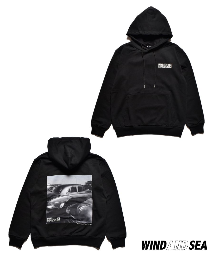 MINEDENIM - 【ラスト1点】×WDS Photo Hoodie (BLACK) / ウィンダンシー コラボ スウェット パーカー |  LOOPHOLE