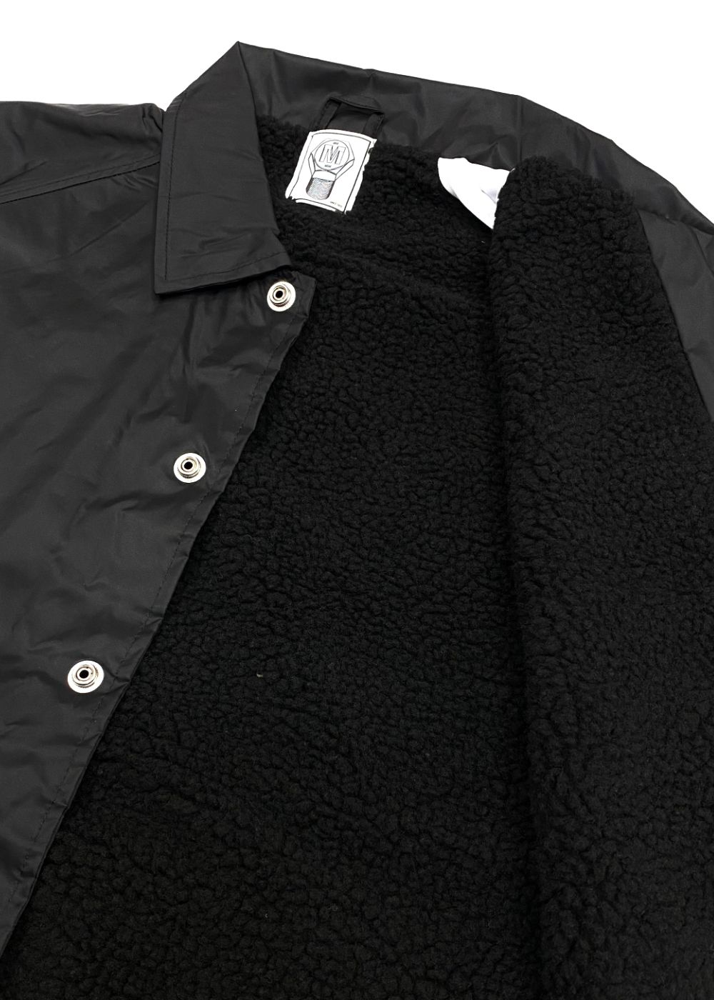 BOA COACH JACKET (BLACK) / ボア ライナー コーチジャケット