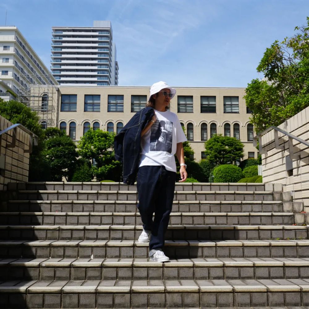 【ラスト1点】Stie-lo × Irina.L “Presley" T-SH (WHITE) / ×スティーロ×イリーナ・ラザレアヌ コラボ フォト Tシャツ