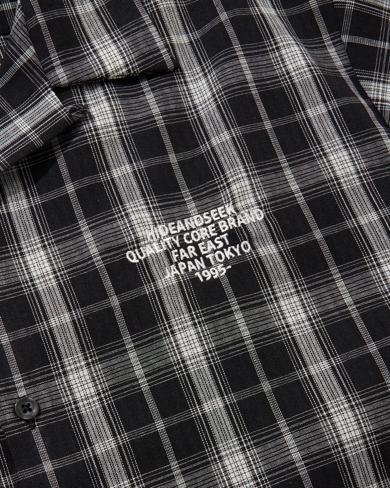 Check S/S Shirt (BLACK) / チェック シャツ
