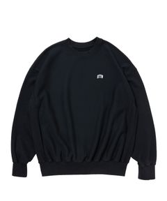 R9 LOGO SWEATER (BLACK) / オリジナル クルーネック スウェット