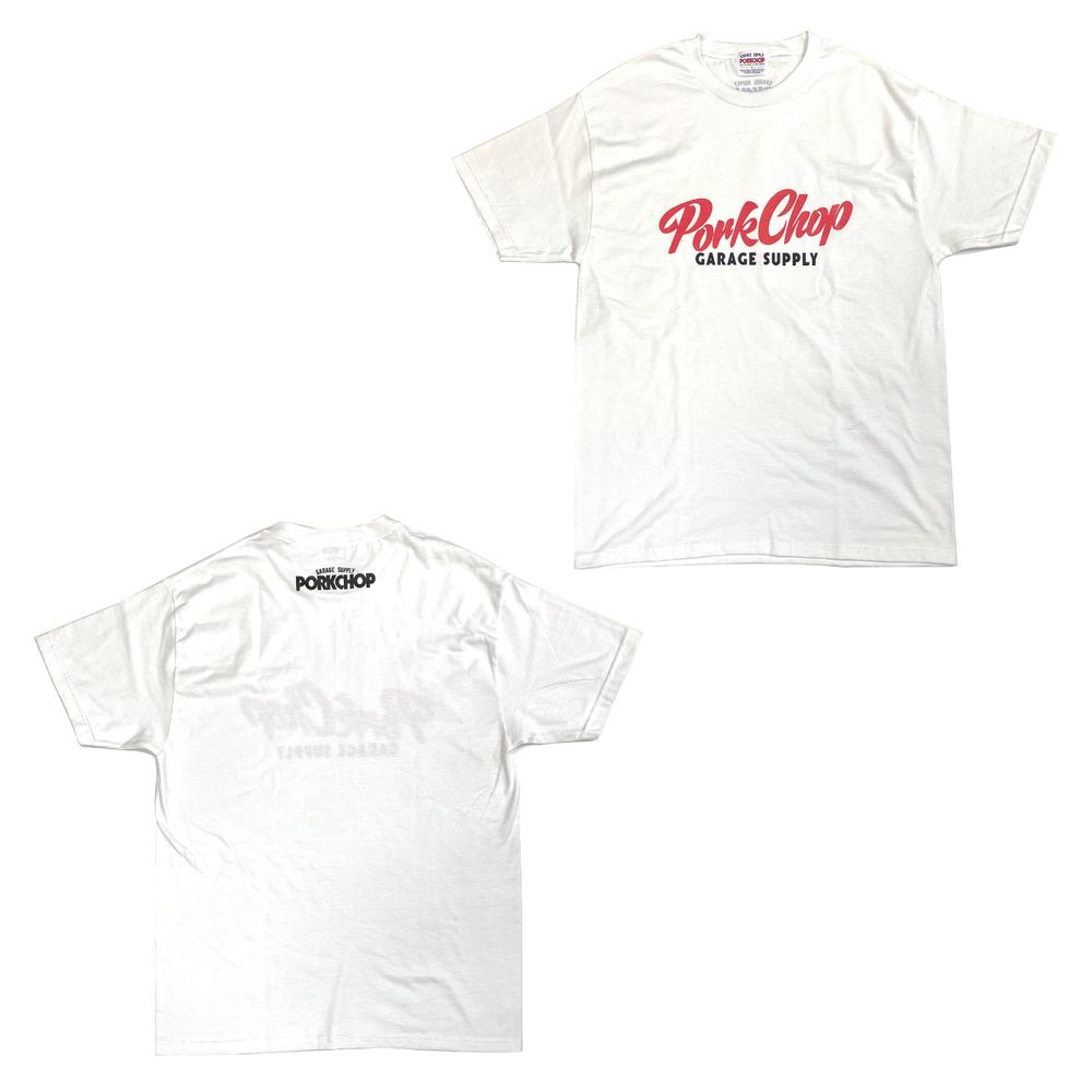 PORKCHOP 新作販売告知 / プリントカラーがアクセントになった半袖Tシャツ。