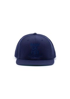 EMBROIDERY CAP "WAY OF LIFE" (NAVY×NAVY) / ロゴ刺繍ベースボールキャップ