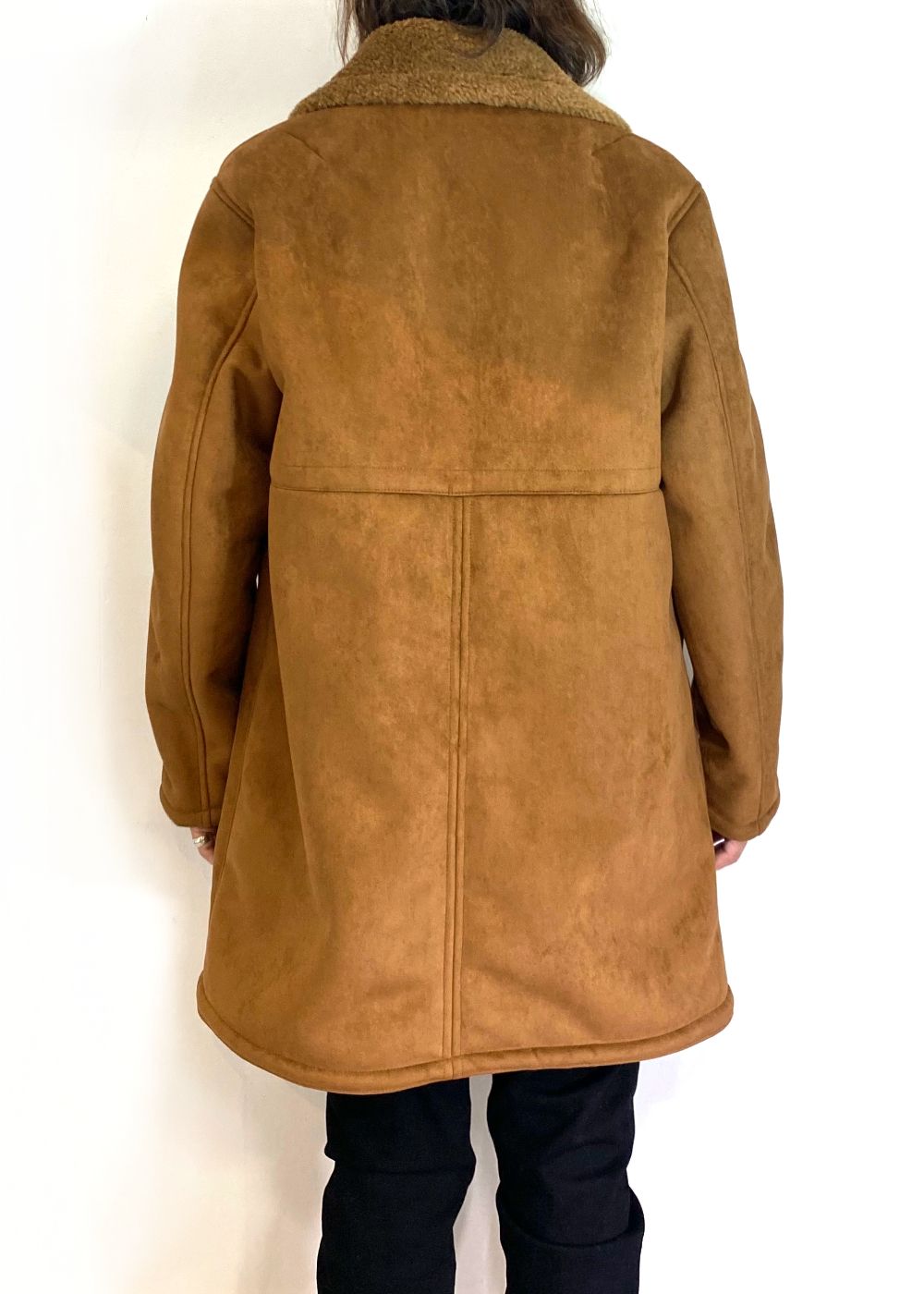 Vegan Mouton Ranch Coat (BROWN) / ビーガン ムートン ランチコート