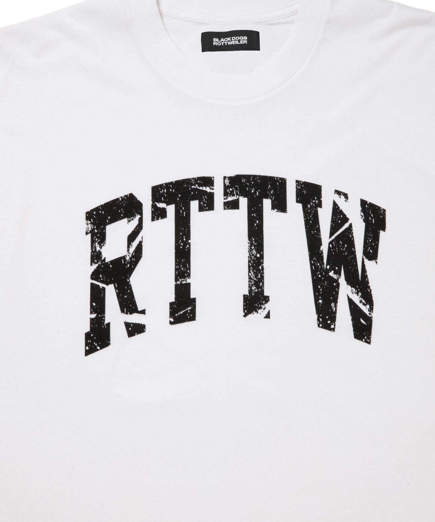 RTTW TEE (WHITE) / カレッジ ロゴ プリント Tシャツ