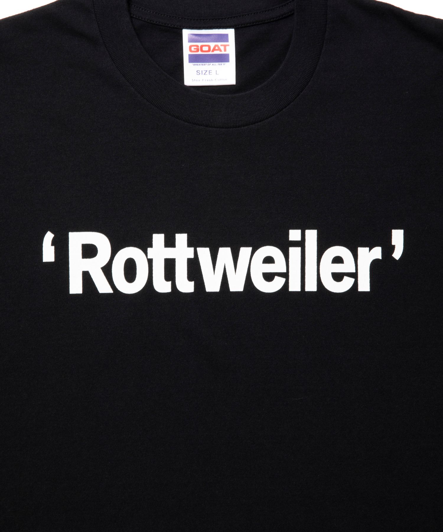 RW TEE (BLACK) / ロゴ プリント Tシャツ