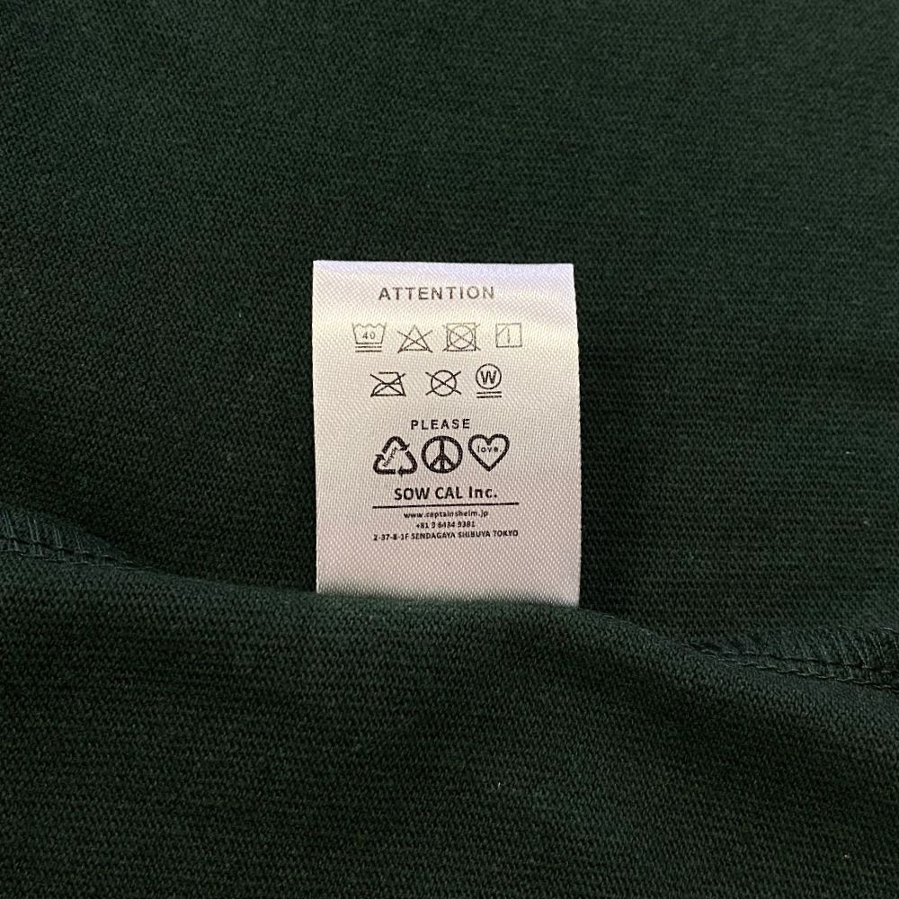 LOGO&MASK TEE (GREEN) / ロゴ&マスク プリントTee