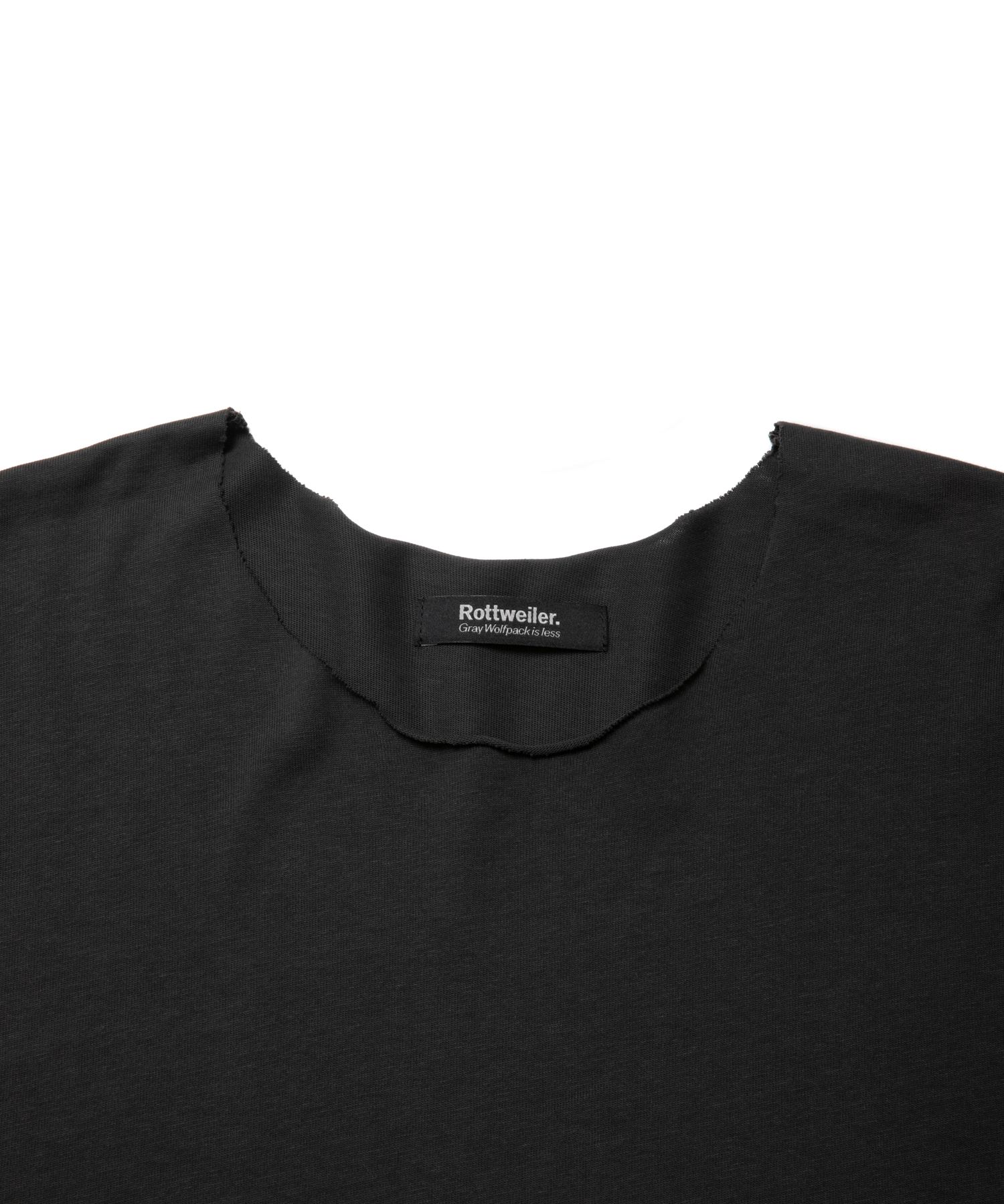 ROTTWEILER - R9 CUT OFF TEE (BLACK) / オリジナル カットオフ Tシャツ | LOOPHOLE