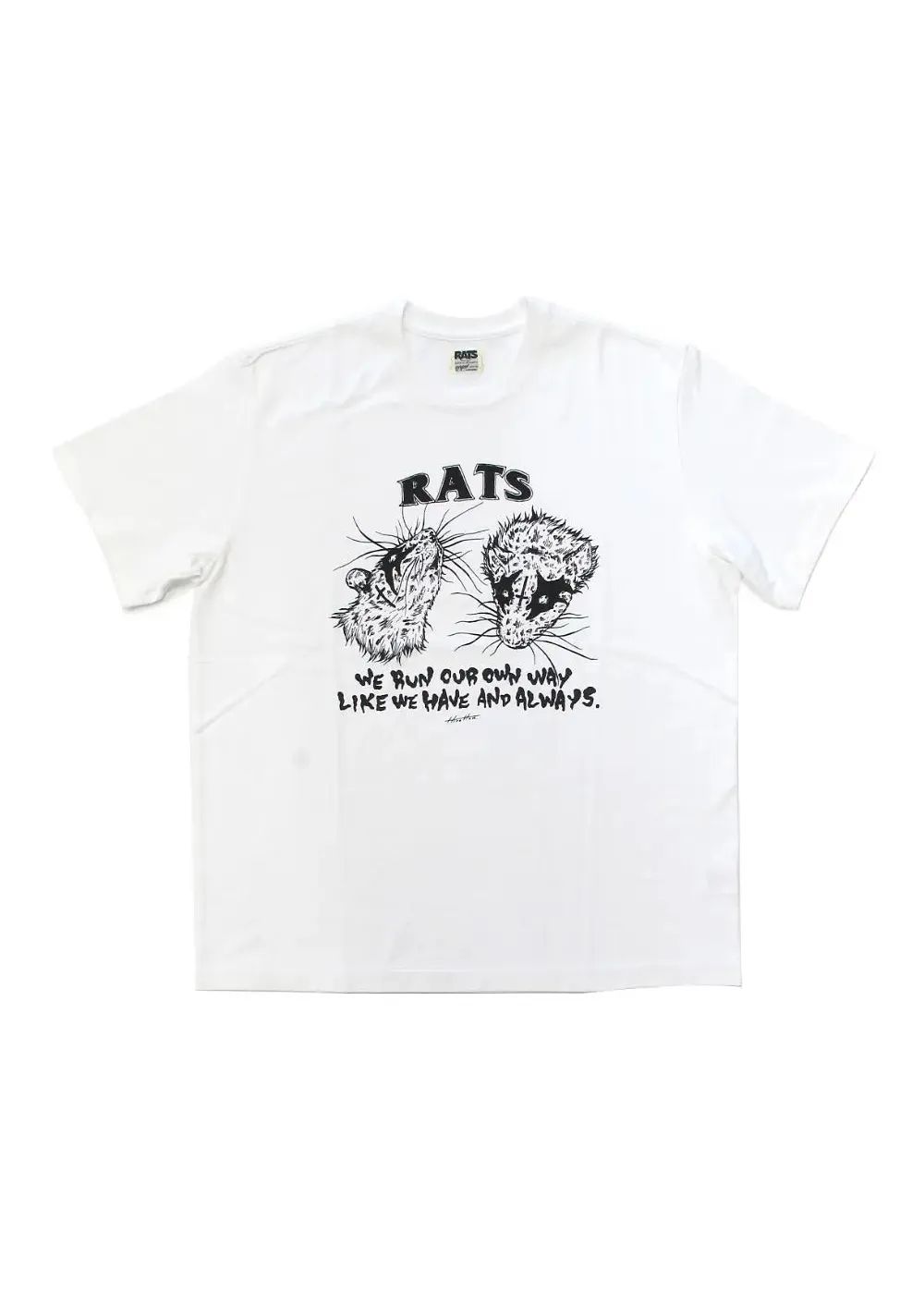 ×Hirotton TEE "OUR OWN WAY" (WHITE) / ×ヒロットン コラボT
