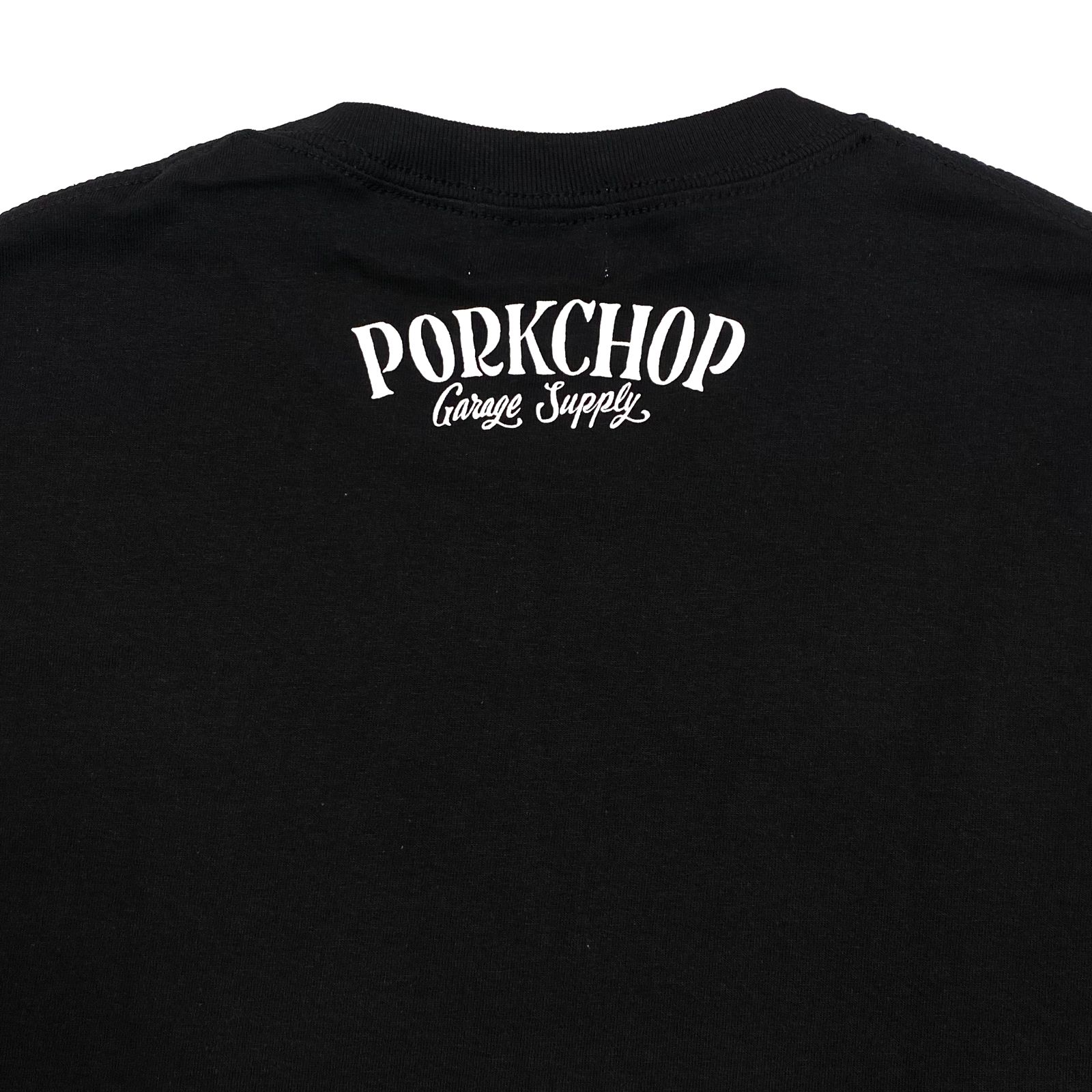 PORK FRONT TEE 25 (BLACK) / ポーク フロント ロゴ Tシャツ