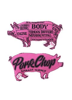 PORK CUSHION (PINK/BLACK) / ポーククッション