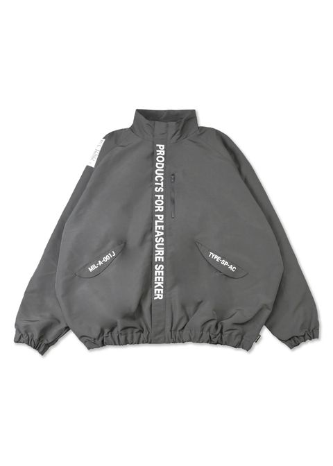 MIL SEEKERS NYLON JACKET (GRAY) / リップストップ ナイロン トラック ジャケット / セットアップ可能
