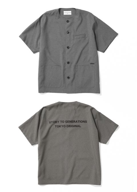 【ラスト1点】REGIMENT SHIRT (GRAY) / ベースボール シャツ
