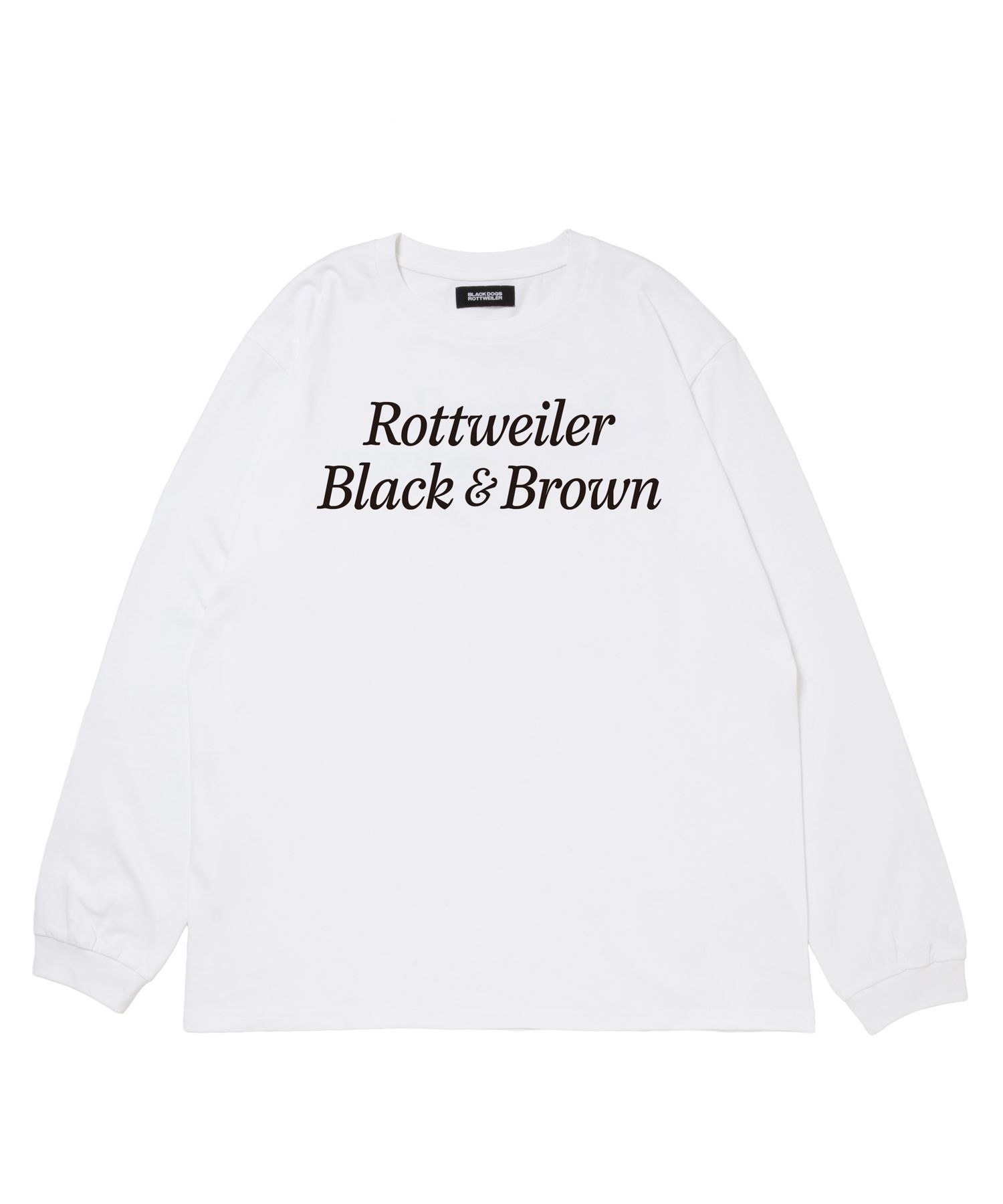 R9 B&B LS TEE (WHITE) /  オリジナル ロゴプリント ロングスリーブ Tシャツ