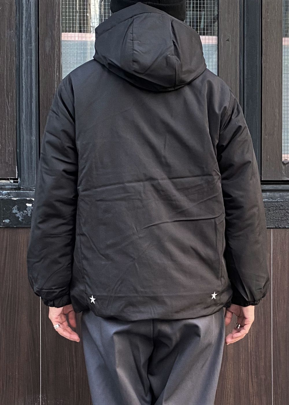 Insulated Full Zip Parka (BLACK) / フーデッド パフ ジャケット