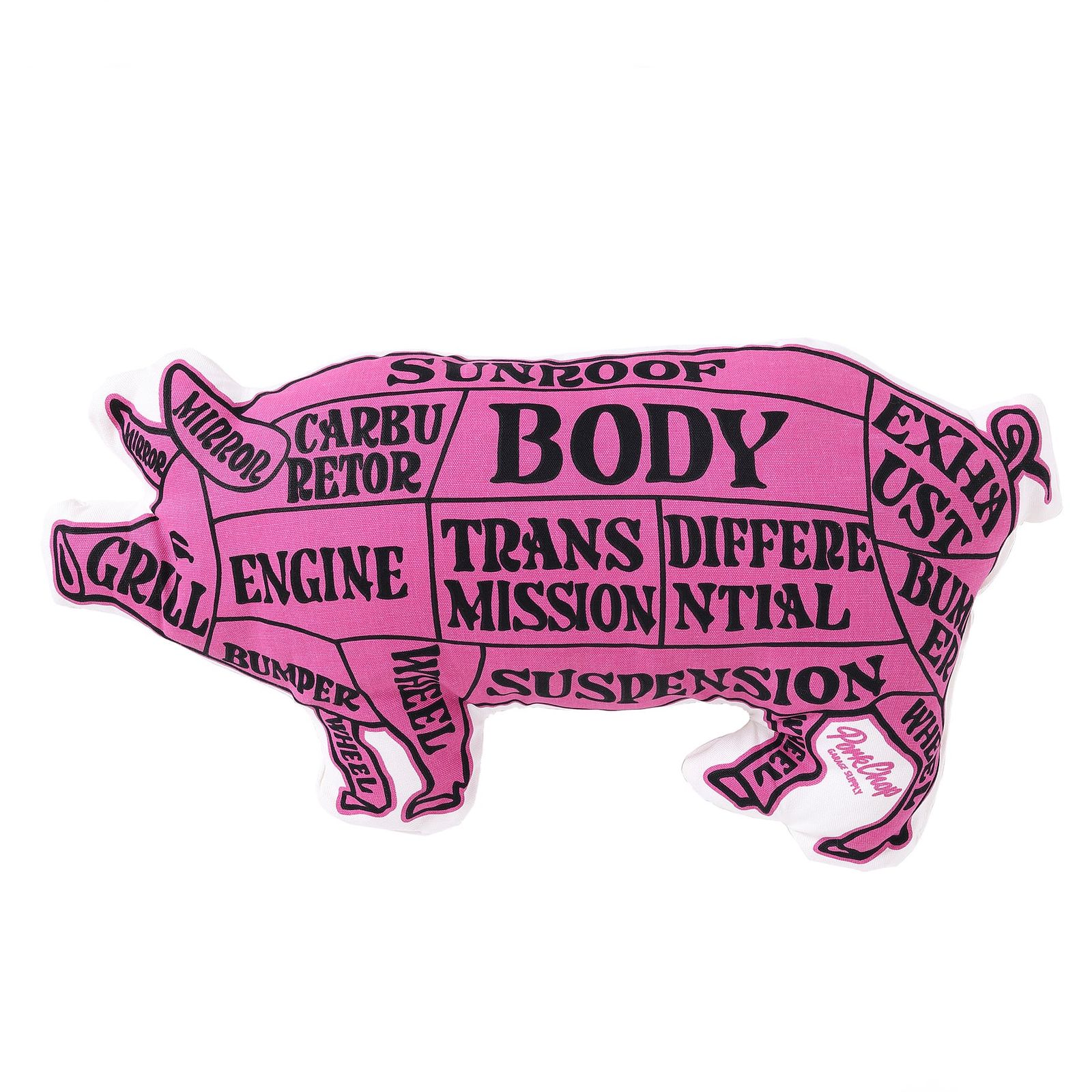 PORKCHOP GARAGE SUPPLY - PORK CUSHION (PINK/BLACK) / ポーク