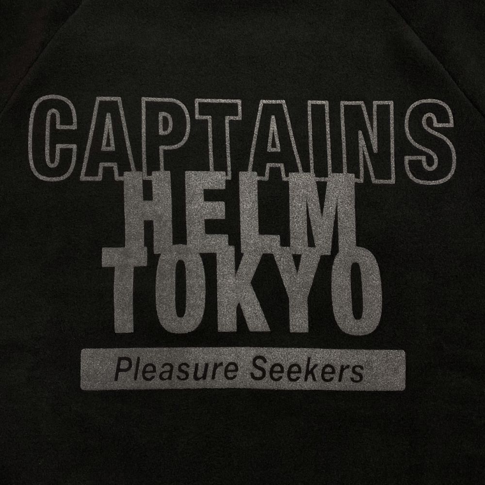 CAPTAINS HELM - 【ラスト1点】P-LINE FLEECE CREW (BLACK) / プリント