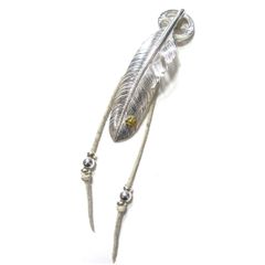 Feather LL with Gold Point S + Medicine Wheel M SET (Right) / 24金Sポイント特大フェザー+メディスンホイール セット