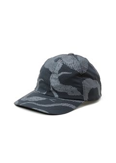 DOTAIR®︎ SNAKE PATTERN SOLID CAP ＜REFLECTOR＞ (BLACK) / オリジナル スネークパターン キャップ