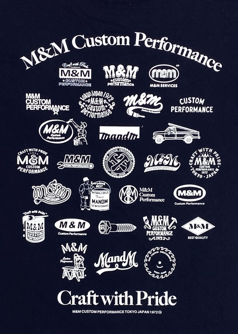 【ラスト1点】PRINT TEE (NAVY) / ロゴ プリント Tシャツ