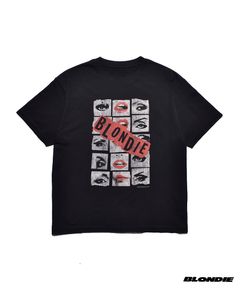 × BLONDIE "Eyes & Lips" Crewneck T-SH (BLACK) / ブロンディー コラボ Tシャツ