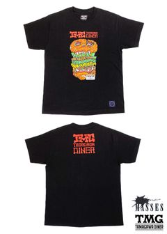 ×TAMAGAWA DINER ×MASSES PRINT T-SHIRT (BLACK) / ×TAMAGAWA DINER ×マシス コラボレーション Tシャツ