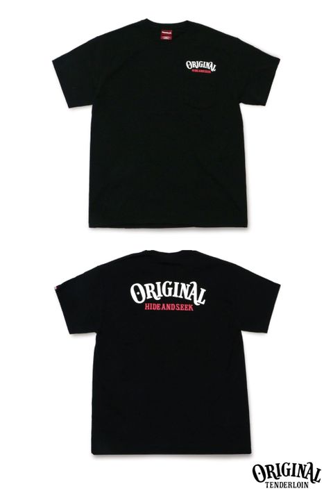 ×TENDERLOIN POCKET S/S TEE (BLACK) / テンダーロイン コラボポケットT