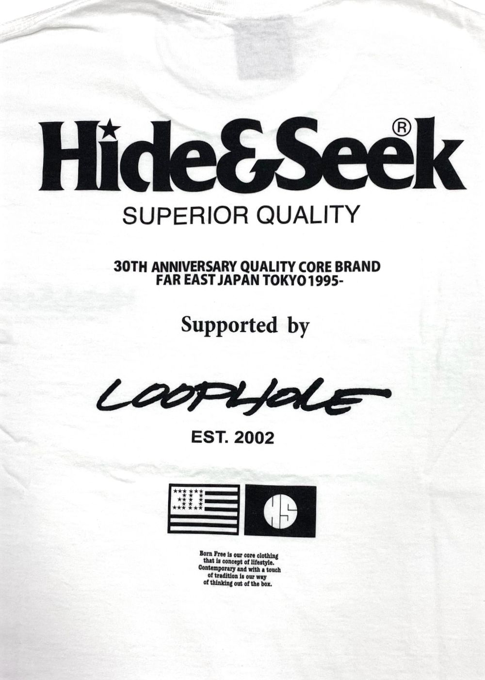 HideandSeek x “H&S DEALER” 30th S/S Tee (WHITE) / ハイドアンドシーク 30周年記念 ディーラー コラボ Tシャツ