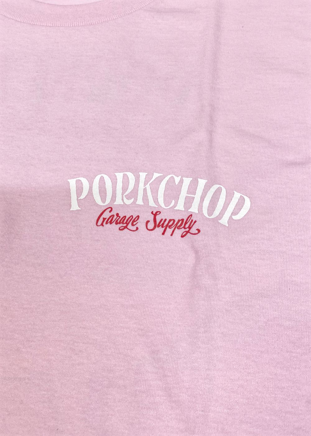 PORK BACK TEE (PINK) / ポークバック ロゴ Tシャツ