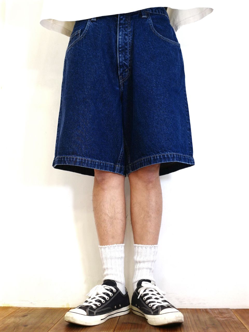 COOTIE PRODUCTIONS - 5 Pocket Denim Baggy Shorts (BLACK FADE