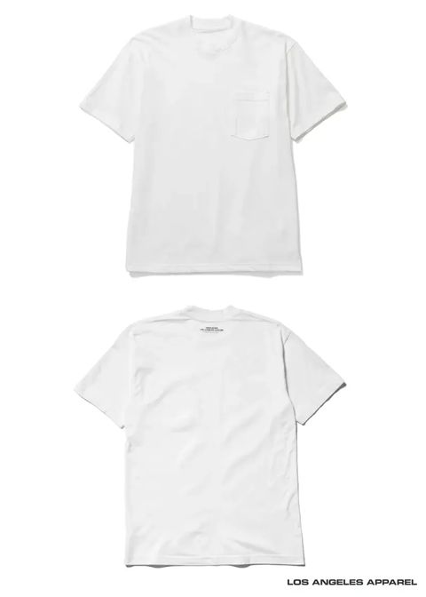 × Los Angeles Apparel 2 Pack T-Shirts (WHITE) / ロサンゼルスアパレル コラボ 2枚セットパックTEE
