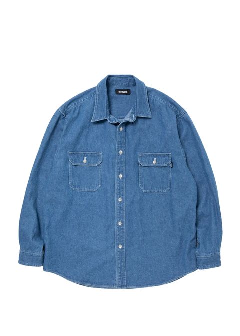 R9 WASHED DENIM SHIRT (INDIGO) / デニム シャツ