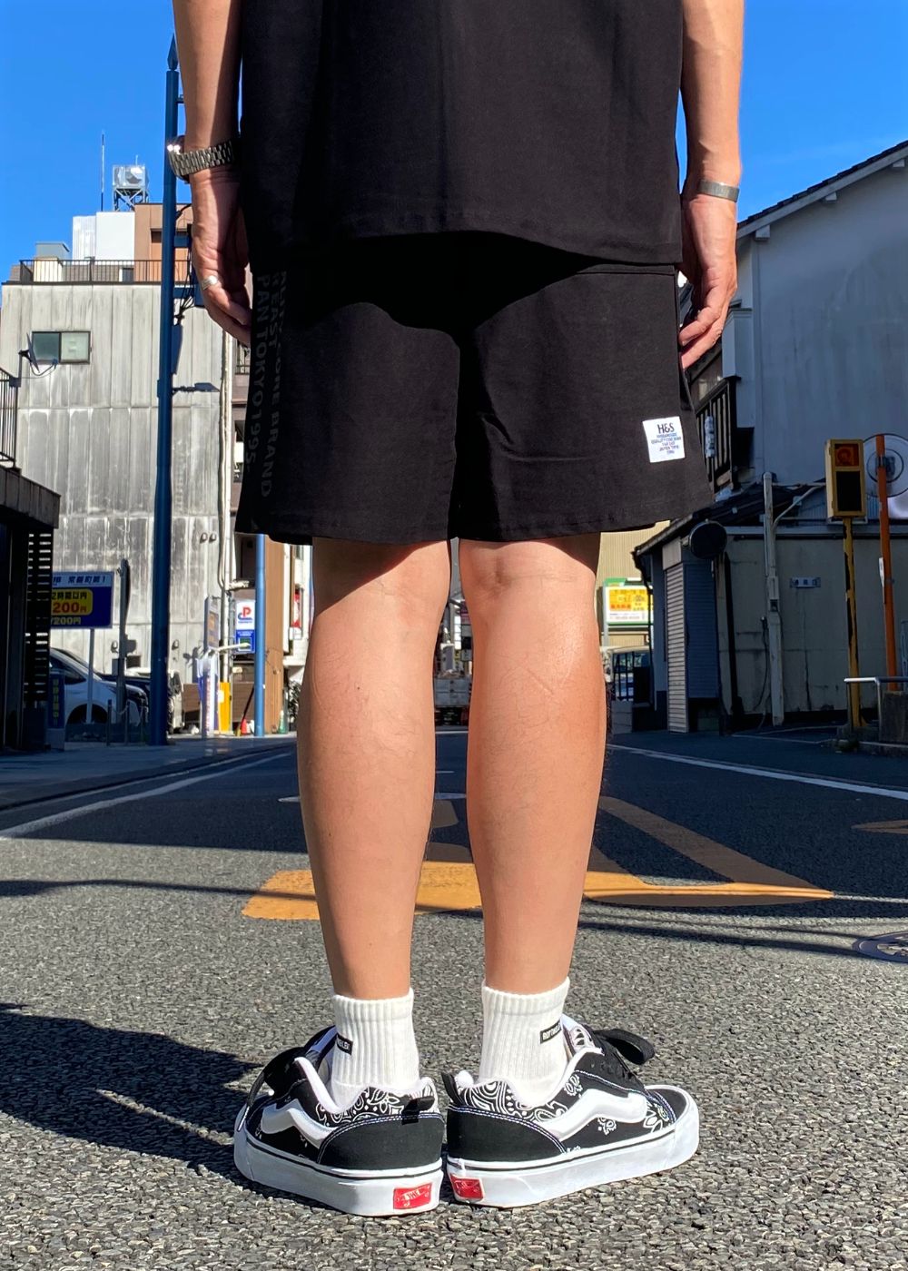 × CHROME 8℃- Shorts (BLACK ) / クローム コラボ 8°Cマイナス ショーツ