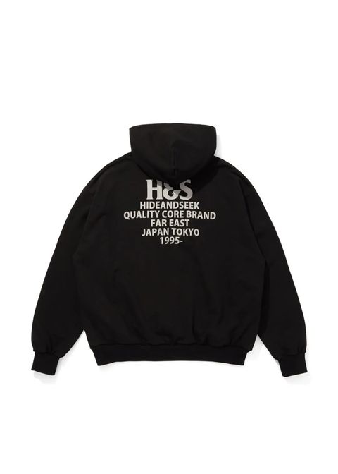H&S Hooded Sweat Shirt (BLACK) / オリジナル セットアップスウェット パーカー / セットアップ可能