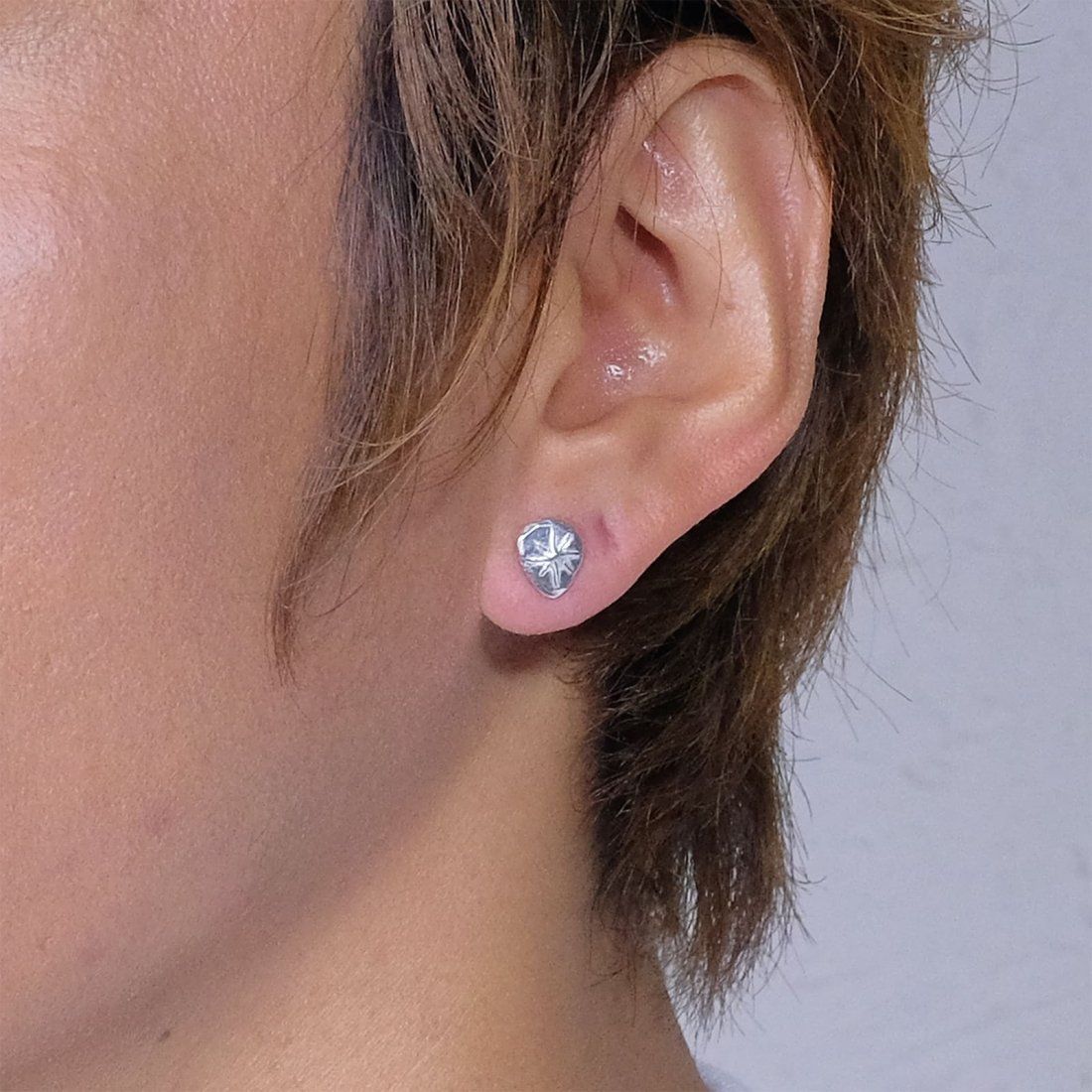 STUDIO T&Y - 【ラスト1点】Fine Silver Pierced Earing (Sun S 