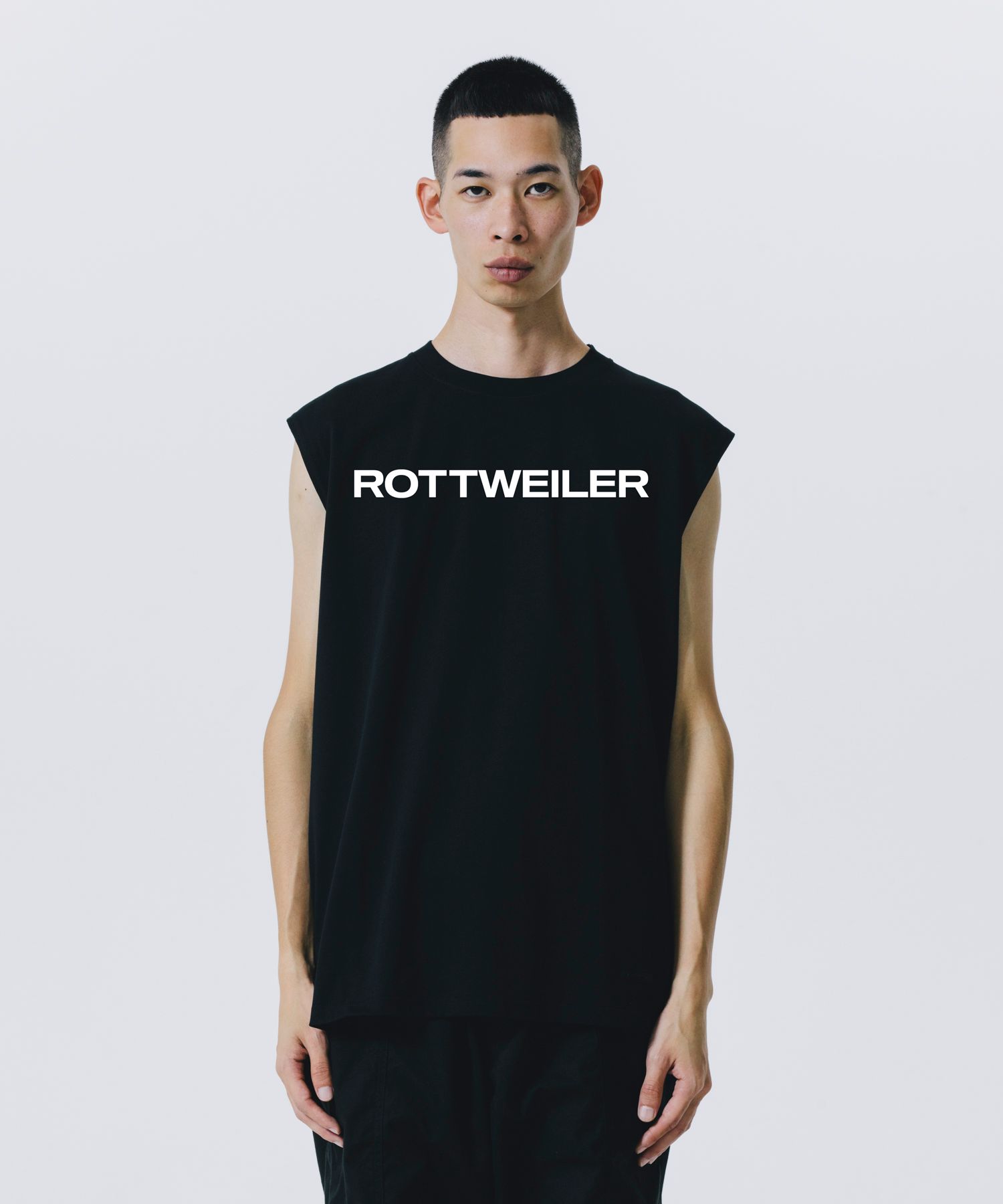 R9 LOGO SLEEVELESS TEE (BLACK) / オリジナル ノースリーブ Tシャツ