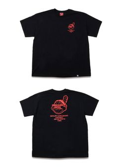 Indian S/S Tee (BLACK) / ロゴ プリントTee