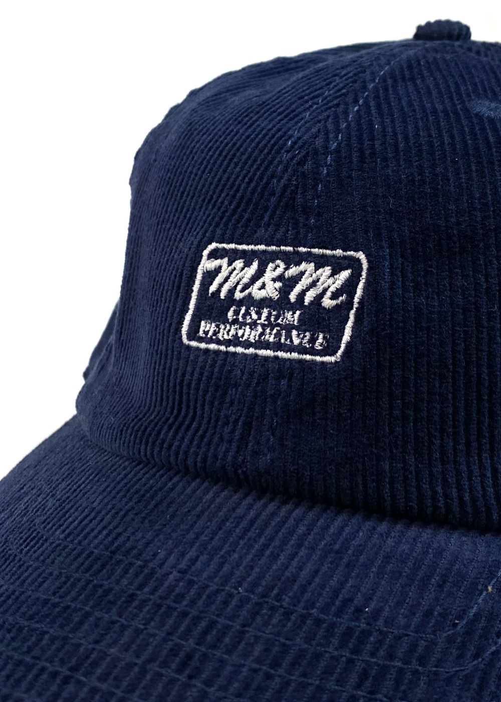 CORDUROY CAP (NAVY) / ロゴ刺繍 コーデュロイキャップ