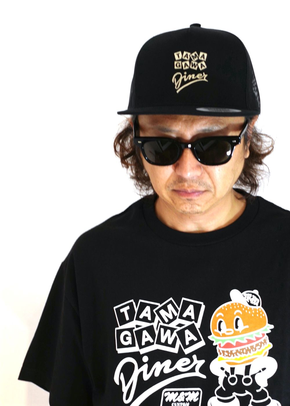 M&M CUSTOM PERFORMANCE - ×TAMAGAWA DINER ×MASSES MESH CAP (BLACK