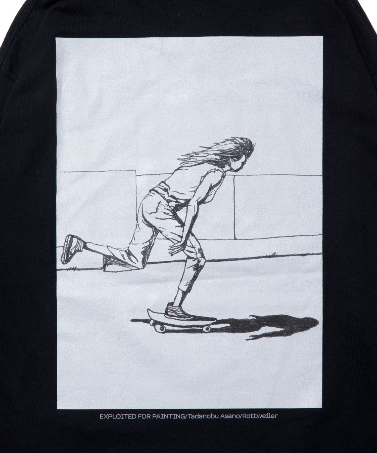 × Tadanobu Asano SKATER LS TEE (BLACK) / 浅野忠信 コラボロンT (スケーター)