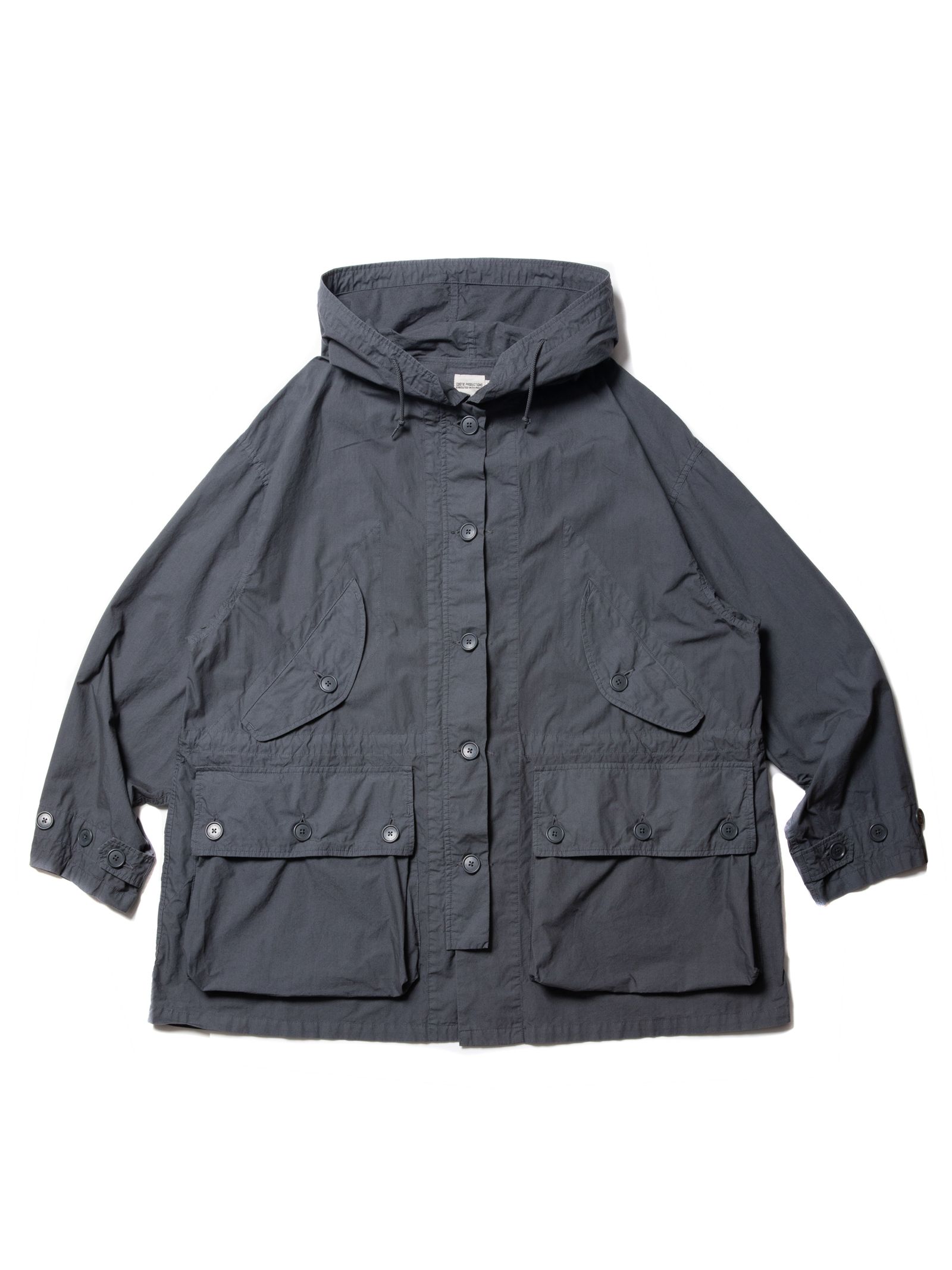 COOTIE PRODUCTIONS - GARMENT DYED UTILITY OVER COAT (GRAY