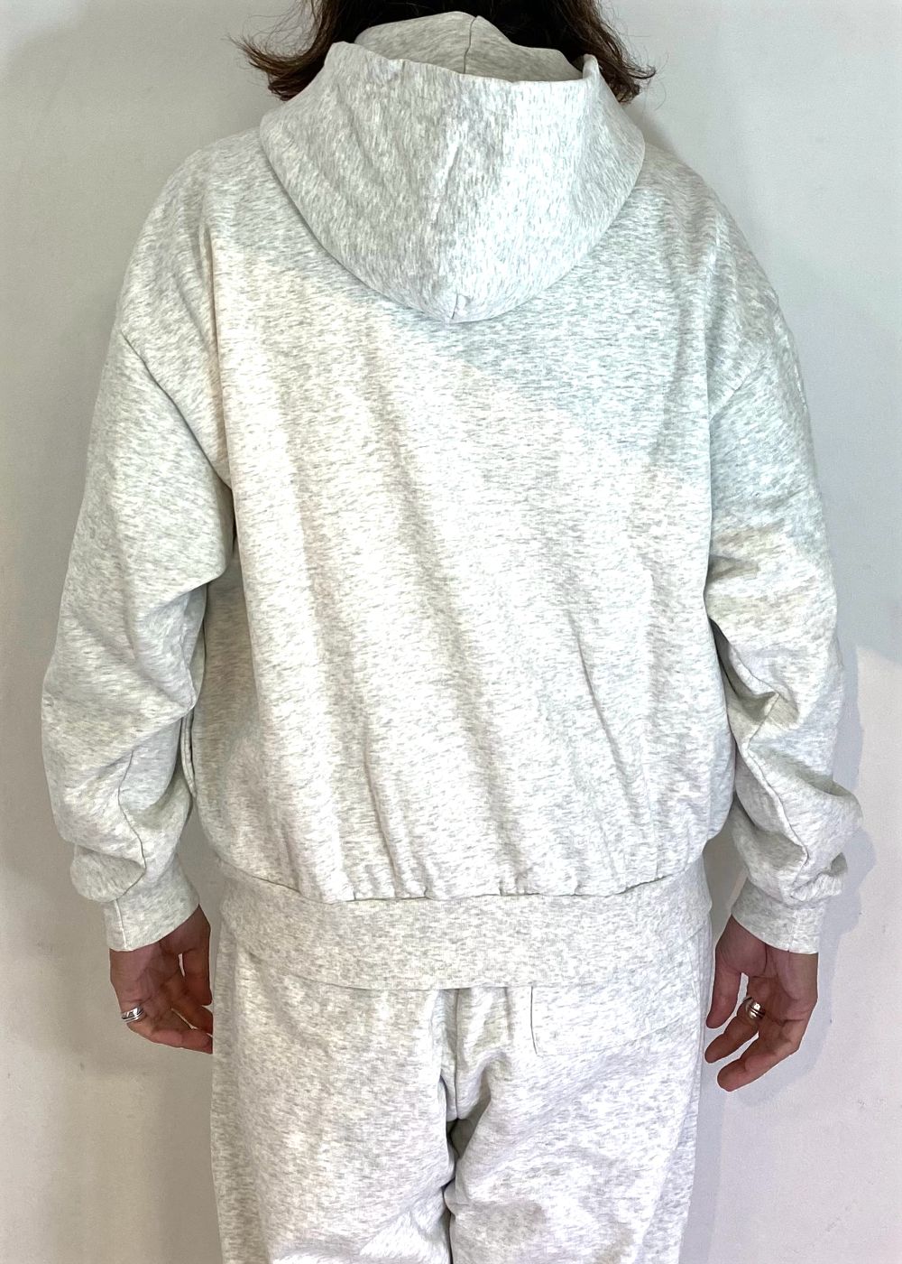 College Hooded Sweat Shirt (LIGHT GRAY) / オリジナル セットアップスウェット パーカー / セットアップ可能