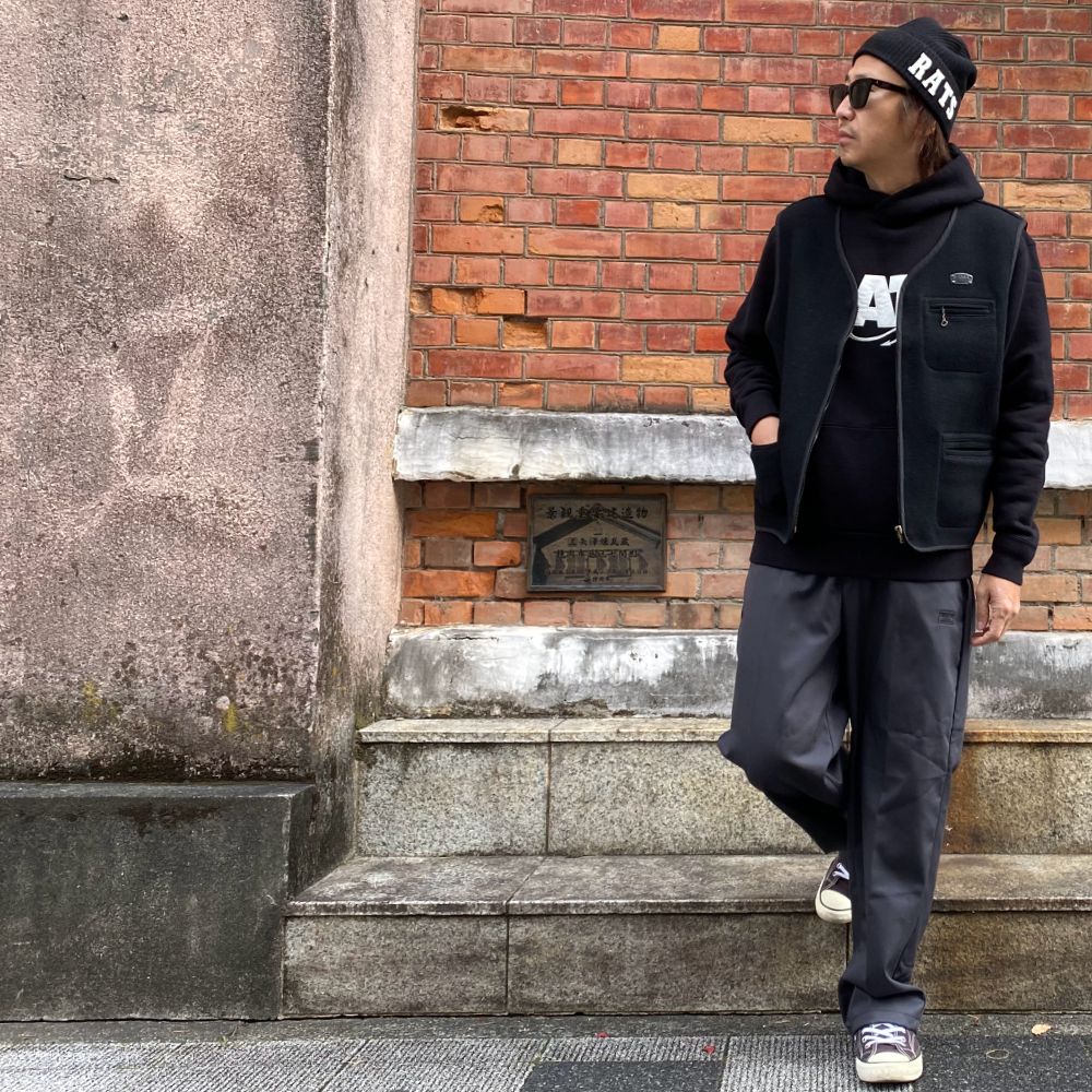 【ラスト1点】FAMILY VEST (BLACK) / ワーク ベスト