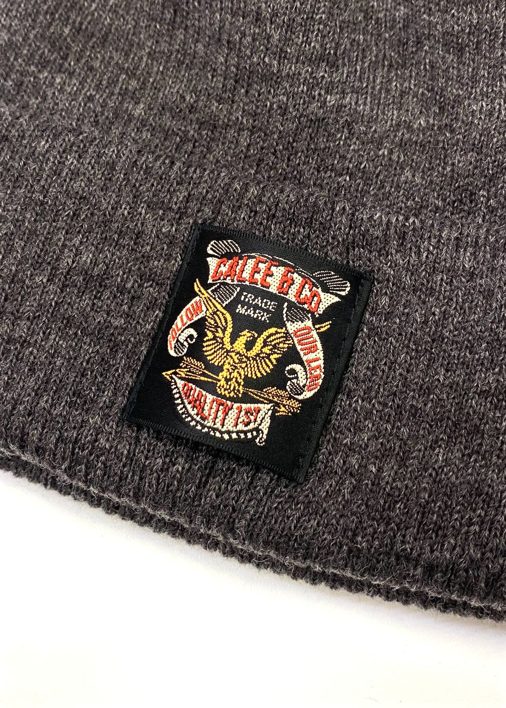 【ラスト1点】A/W HEATHER KNIT CAP (CHARCOAL) / アクリル ウール ニットキャップ