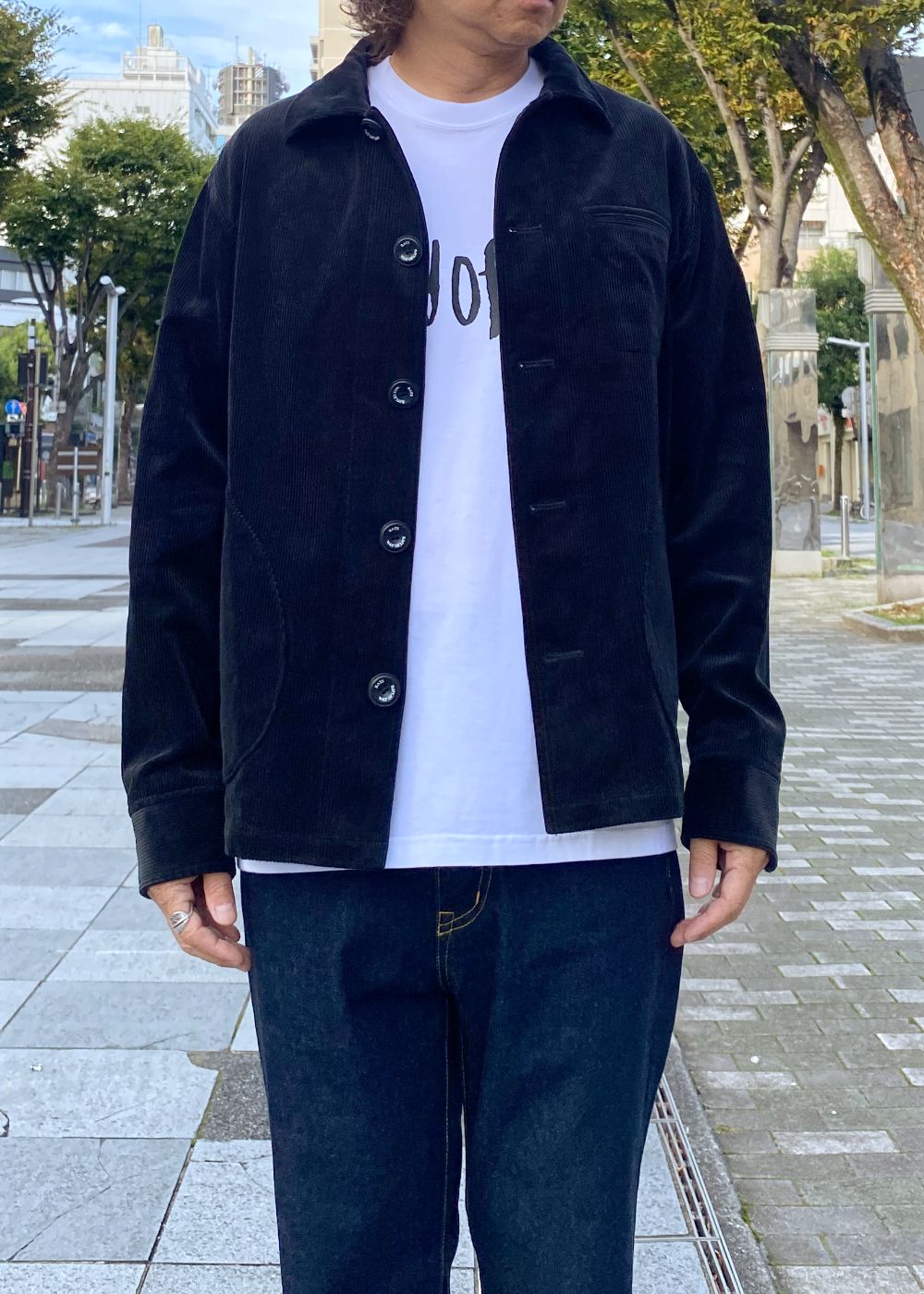 CORDUROY JKT (BLACK) / コーデュロイ ジャケット
