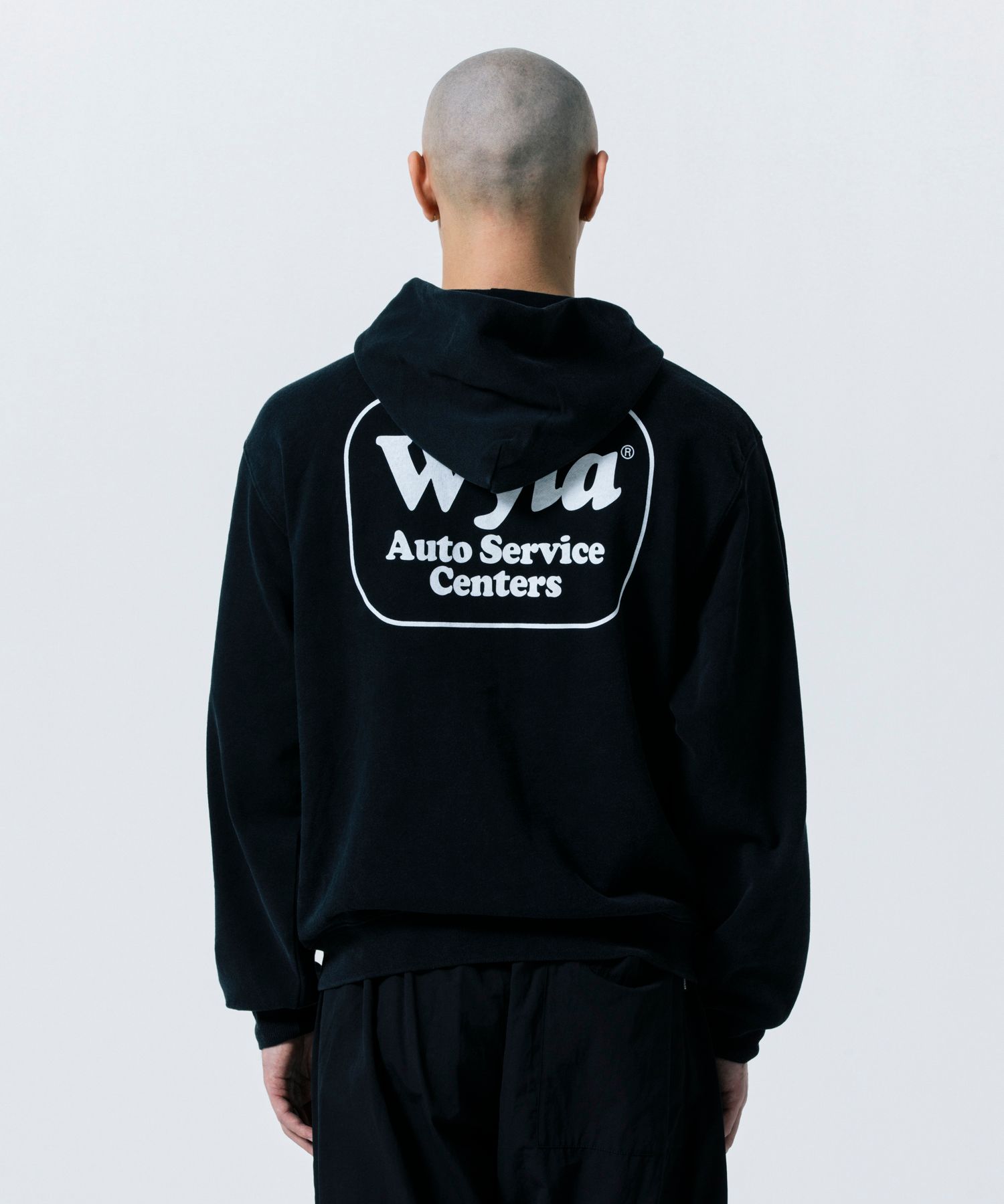 WYLA ZIP HOODIE (BLACK) / ピグメント スウェット ジップ パーカー