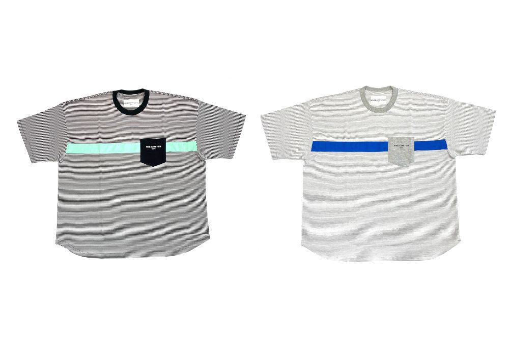 【美品】BORDERSatBALCONYPUFFSLEEVE TEE黒×白36 WHIZ LIMITED - LINE BORDER TEE (BLACK) / ボーダー ポケット T