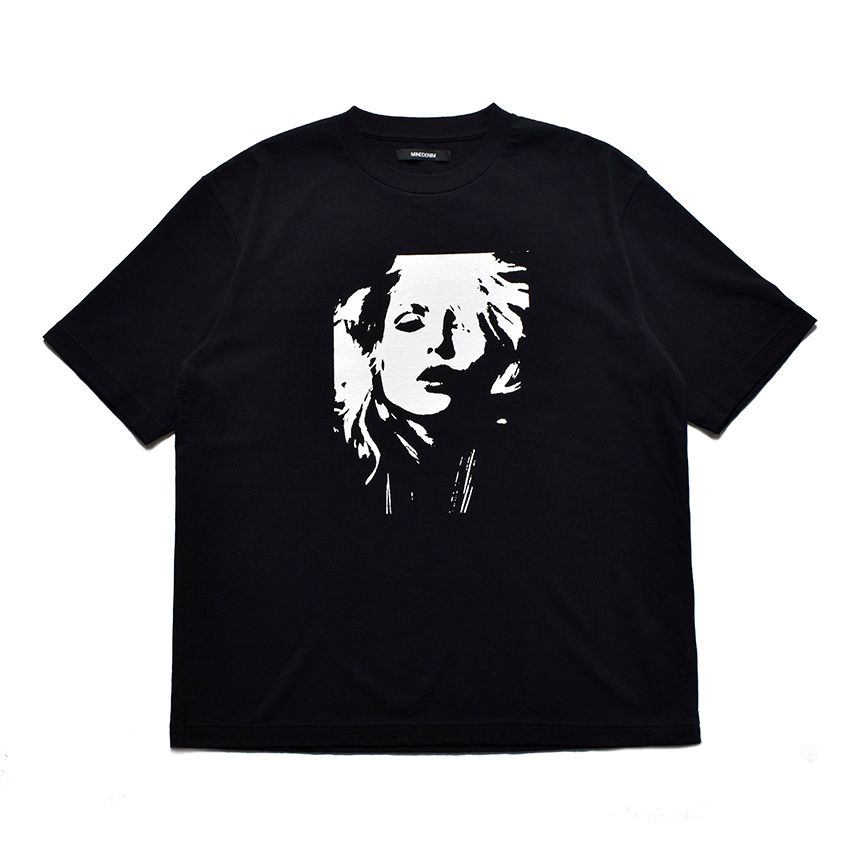 MINEDENIM - Monochrome Two tone Face Crewneck T-SH (WHT