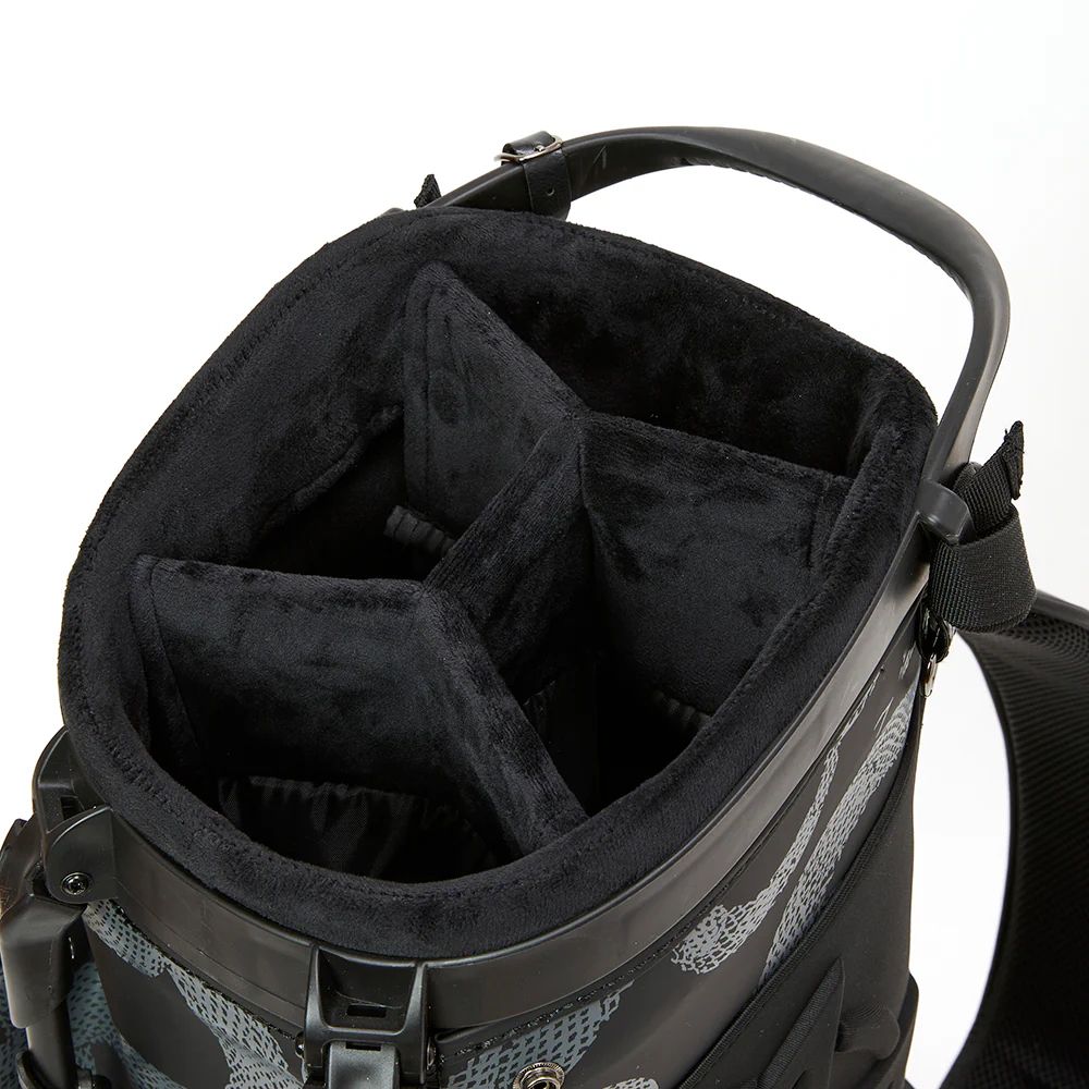 ×OMNiX GOLF SNAKE PATTERN CADDIE BAG (BLACK) / ×オムニックス ゴルフ コラボ ゴルフ バッグ